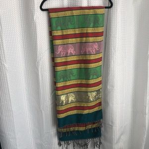 Rainbow Elephant Scarf